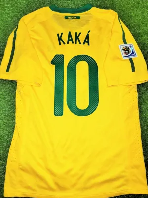 Kaka Brazil WORLD CUP 2010 PLAYER ISSUE Soccer Jersey Shirt L SKU# 369276-703