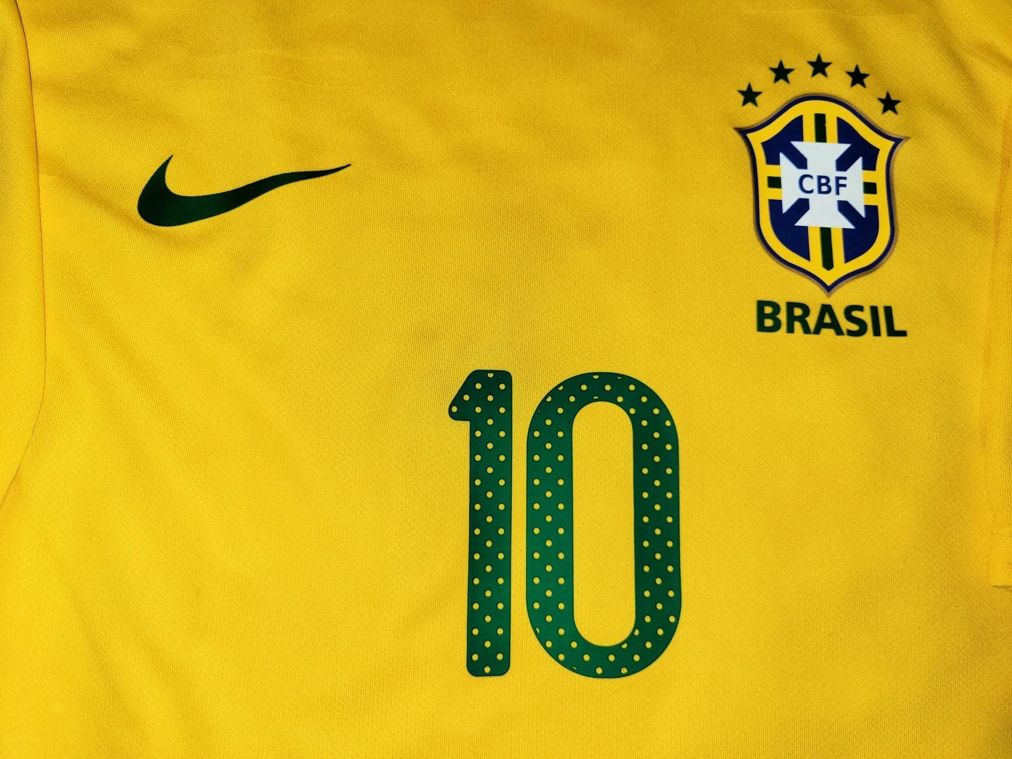 Kaka Brazil WORLD CUP 2010 PLAYER ISSUE Soccer Jersey Shirt L SKU# 369276-703