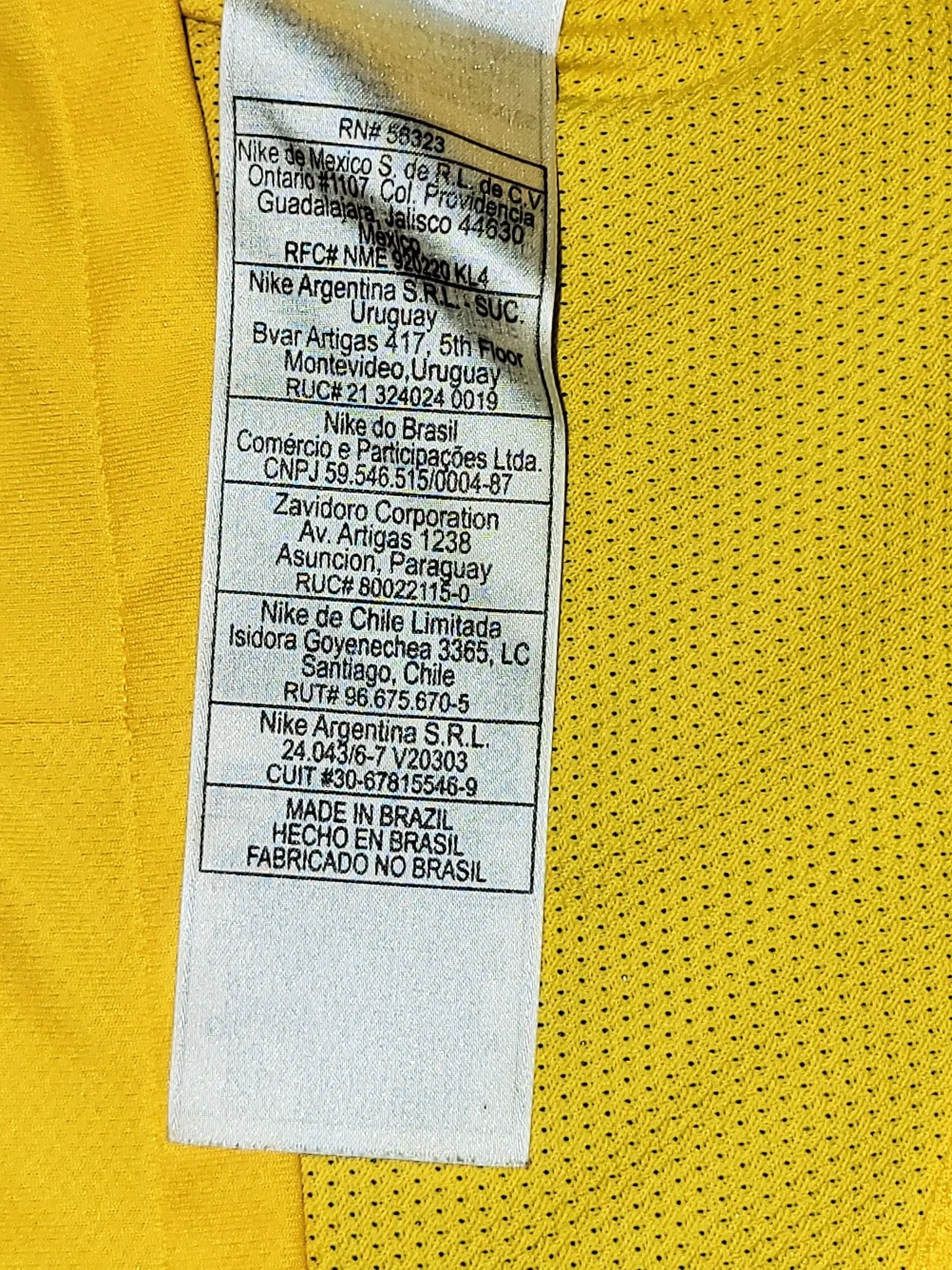 Kaka Brazil WORLD CUP 2010 PLAYER ISSUE Soccer Jersey Shirt XL SKU# 369276-703
