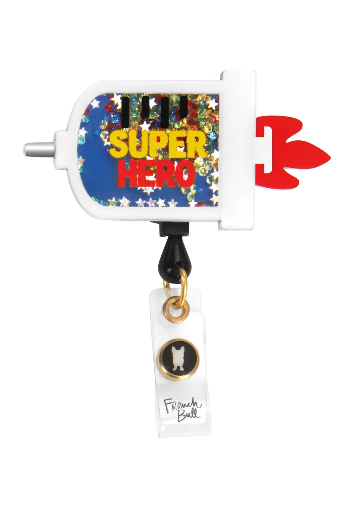 koi French Bull Shaker Retractable Badge Reels