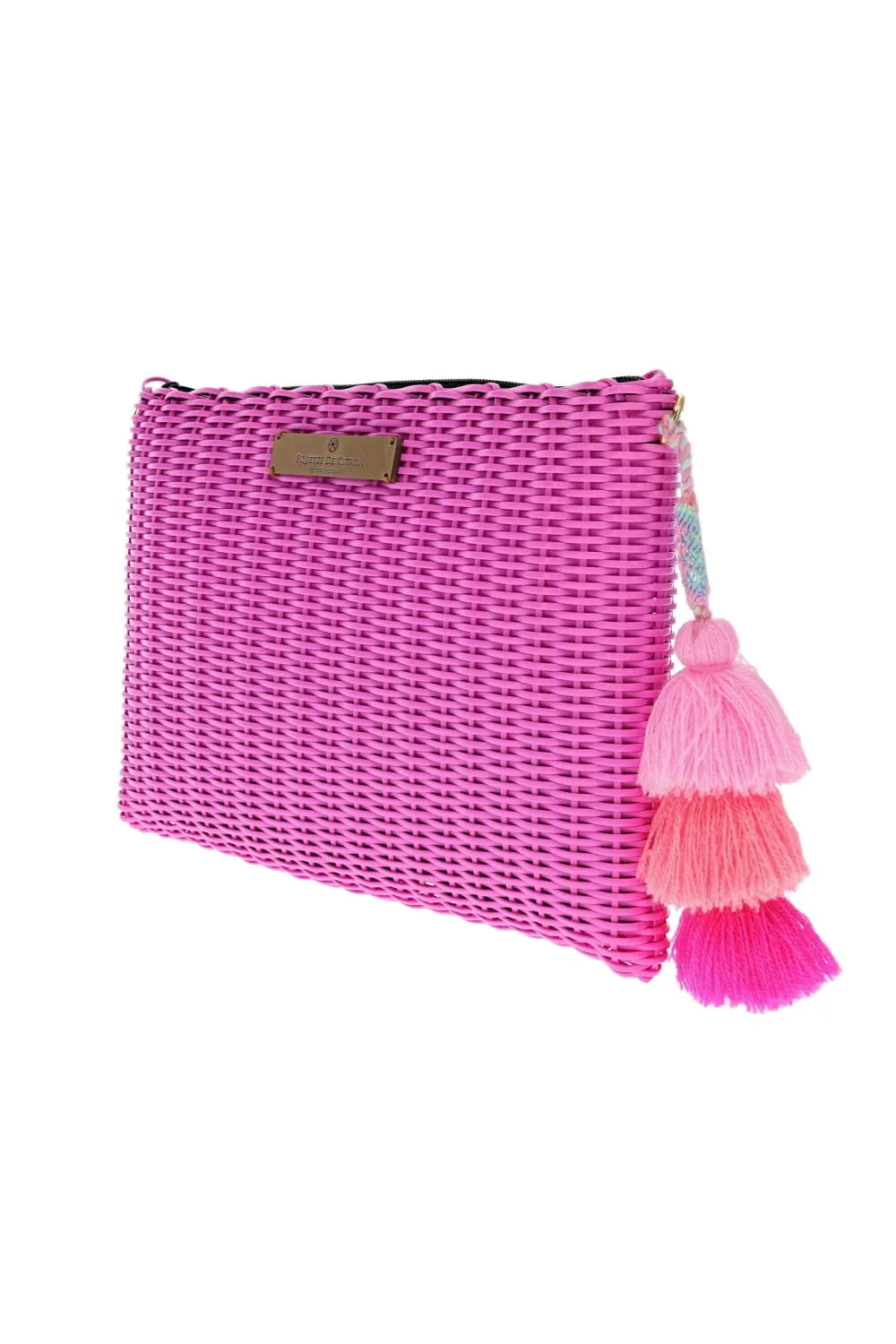 Large Chicle Lemon Drop Citron Clutch
