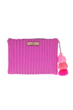 Large Chicle Lemon Drop Citron Clutch