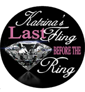 'Last Fling' Personalised Hen Party Badge
