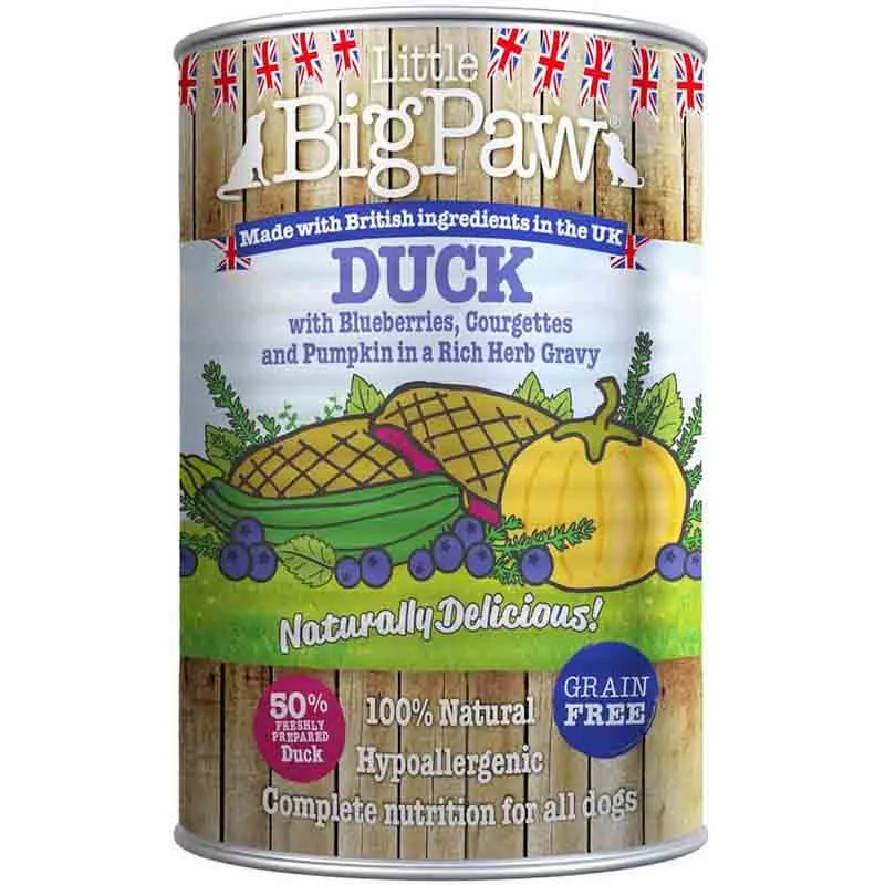 Little Big Paw Duck with Bluberries, Courgette, Pumpkin and Herbs