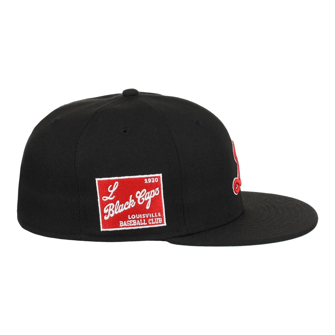 Louisville Black Caps NLB Team Color Fitted Ballcap
