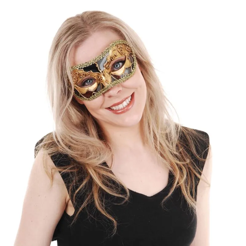 Luciana Metallic Eye Mask