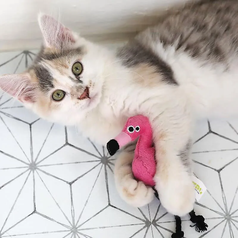 Mad Cat Flingin' Flamingo with Catnip & Silvervine
