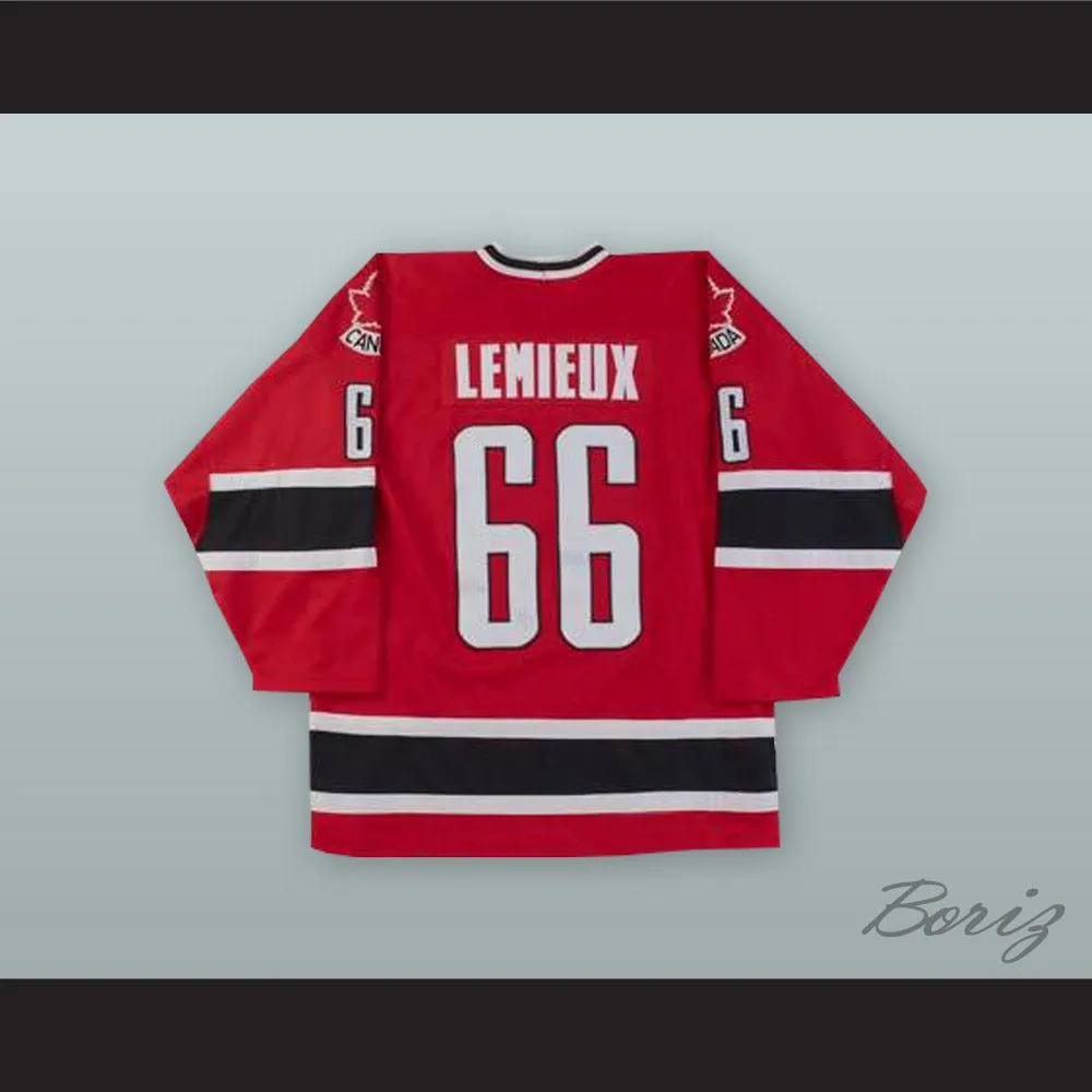 Mario Lemieux 66 Canada National Team Red Hockey Jersey