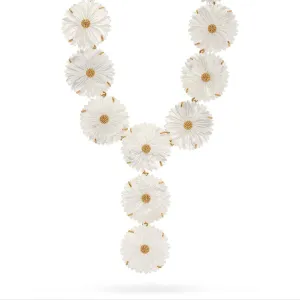 Mermaid Garden Floral Convertible Necklace, 16" 2'' - MOP