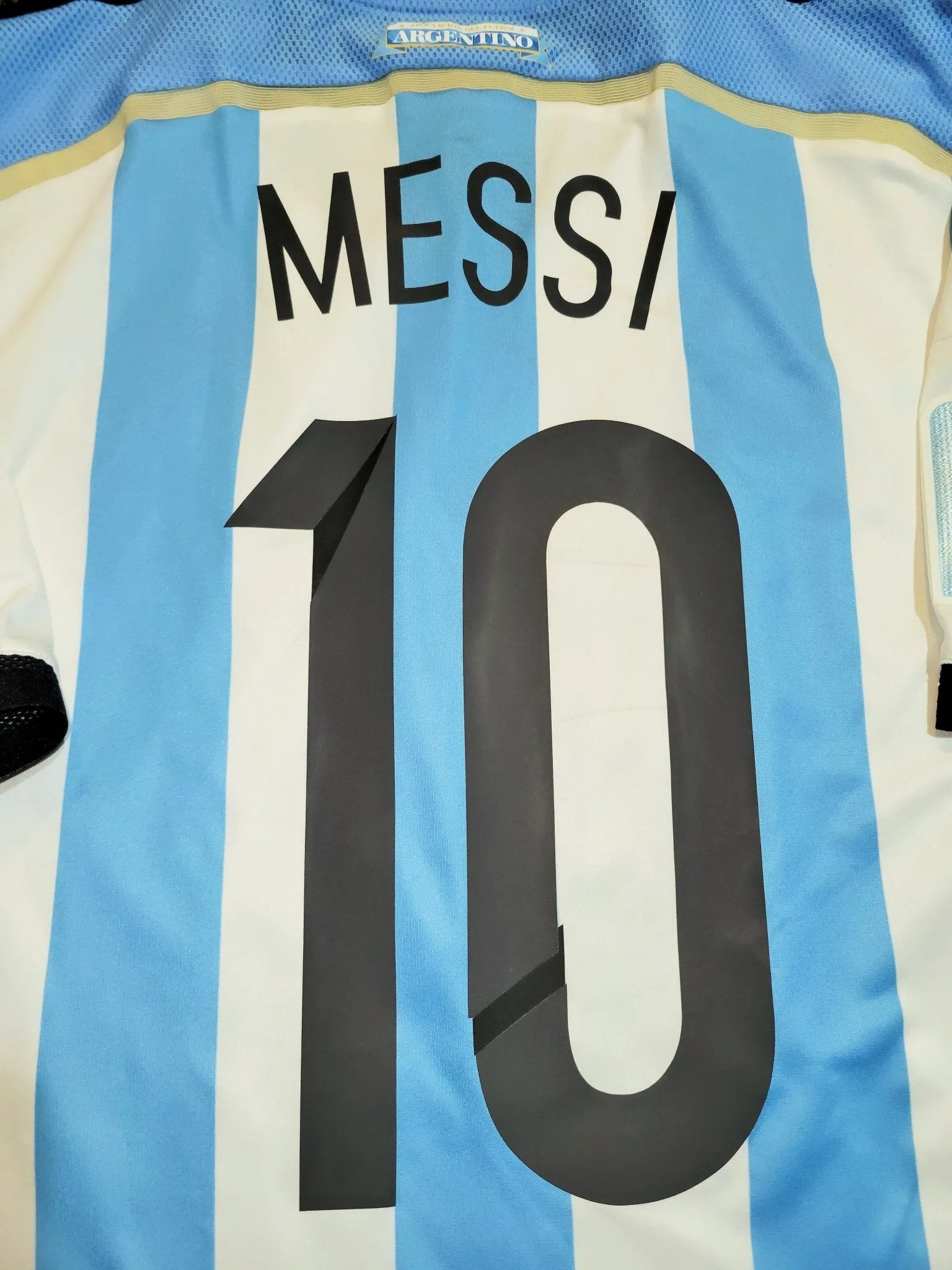 Messi Argentina 2014 WORLD CUP SEMIFINAL ADIZERO PLAYER ISSUE Jersey Shirt Camiseta M SKU# G74570