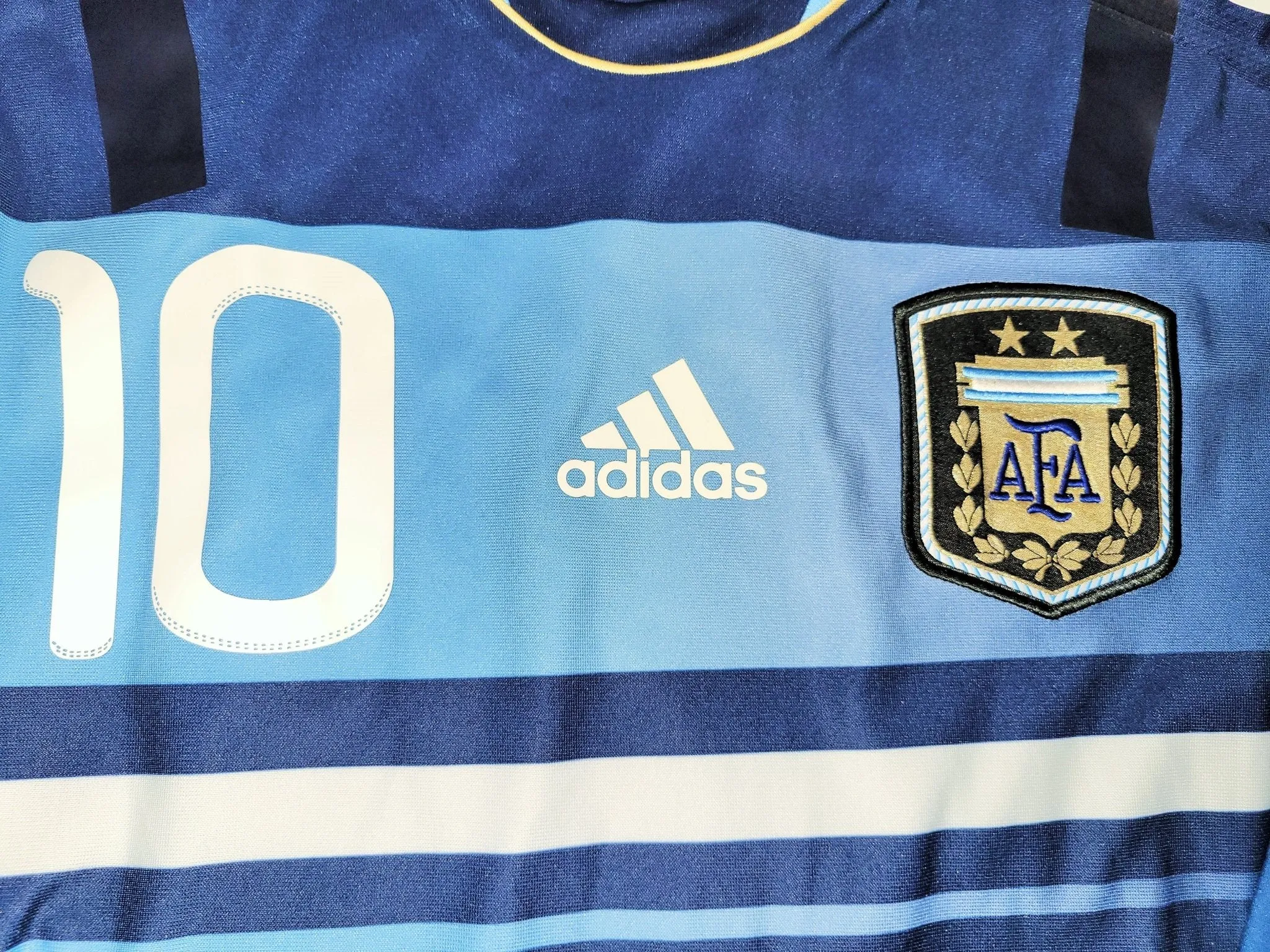 Messi Argentina COPA AMERICA TECHFIT PLAYER ISSUE 2011 Away Jersey Shirt Camiseta S SKU# V32087
