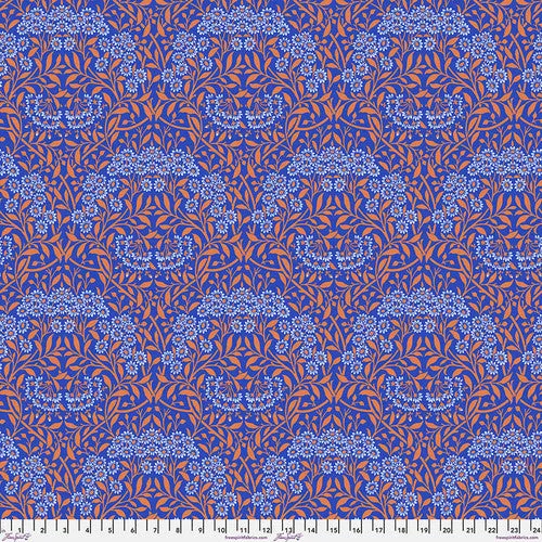 Michaelmas Daisy - Cobalt|| Kaffe x Morris & Co -- Free Spirit Fabrics