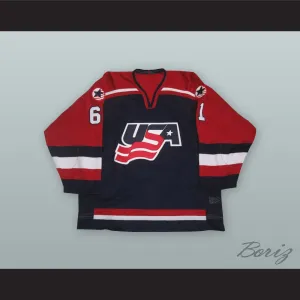 Mike York 61 USA National Team Blue Hockey Jersey