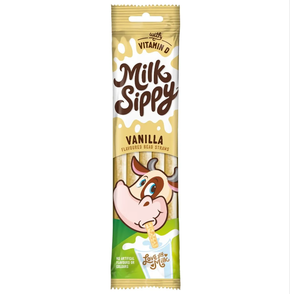 Milk Sippy Flavoured Bead Straws - 5 different flavours - Chocolate, Chocolate Banana, Strawberry, Vanilla, Cookies and Cream