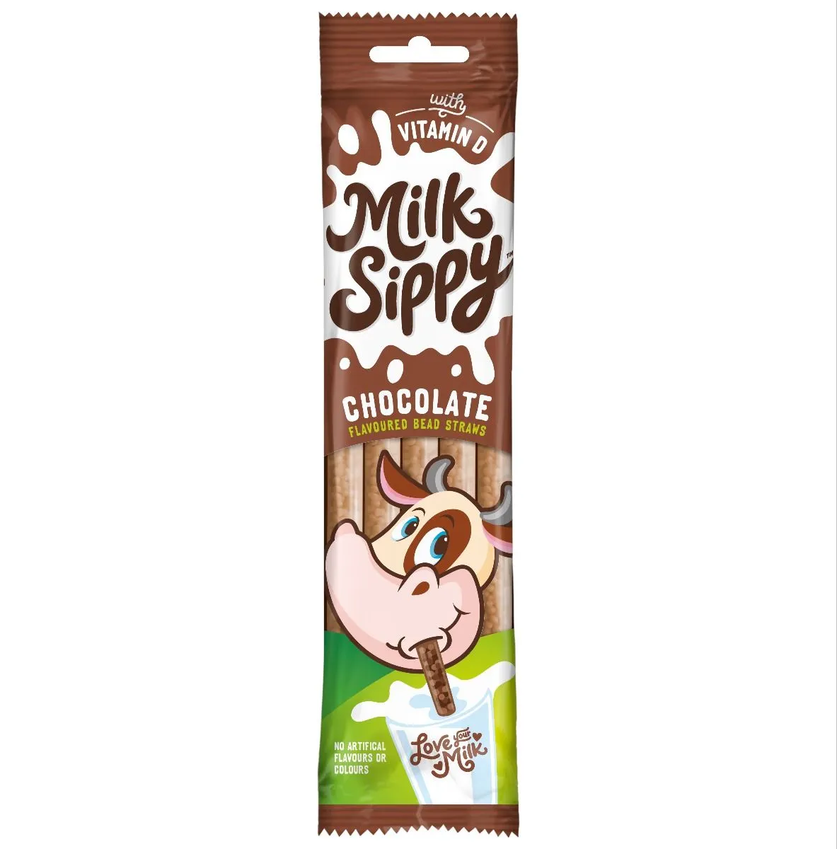 Milk Sippy Flavoured Bead Straws - 5 different flavours - Chocolate, Chocolate Banana, Strawberry, Vanilla, Cookies and Cream
