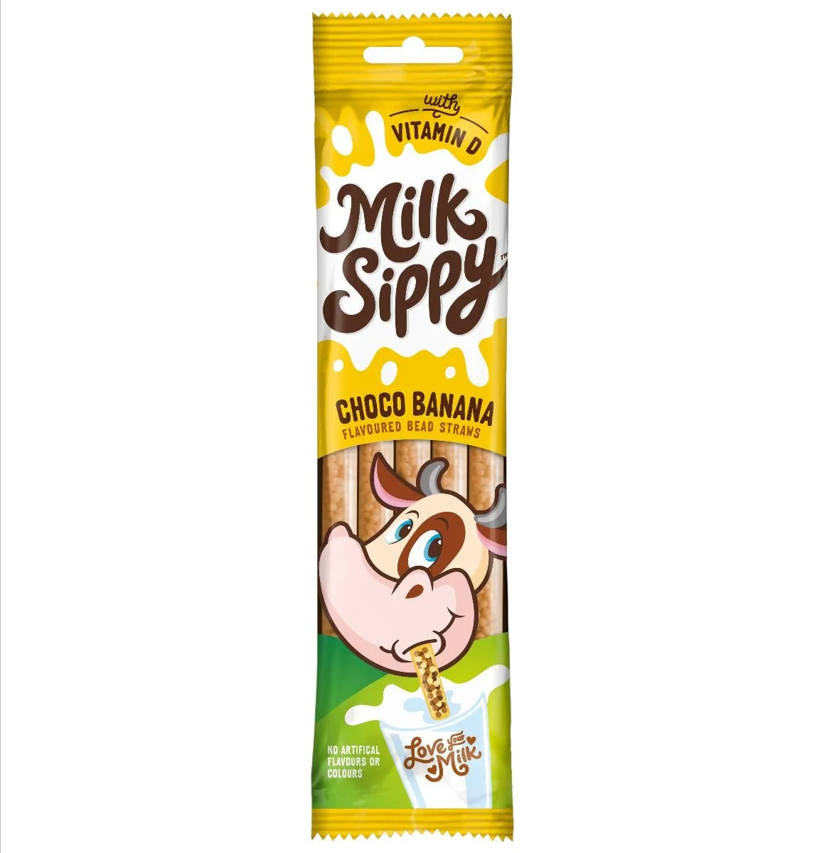 Milk Sippy Flavoured Bead Straws - 5 different flavours - Chocolate, Chocolate Banana, Strawberry, Vanilla, Cookies and Cream