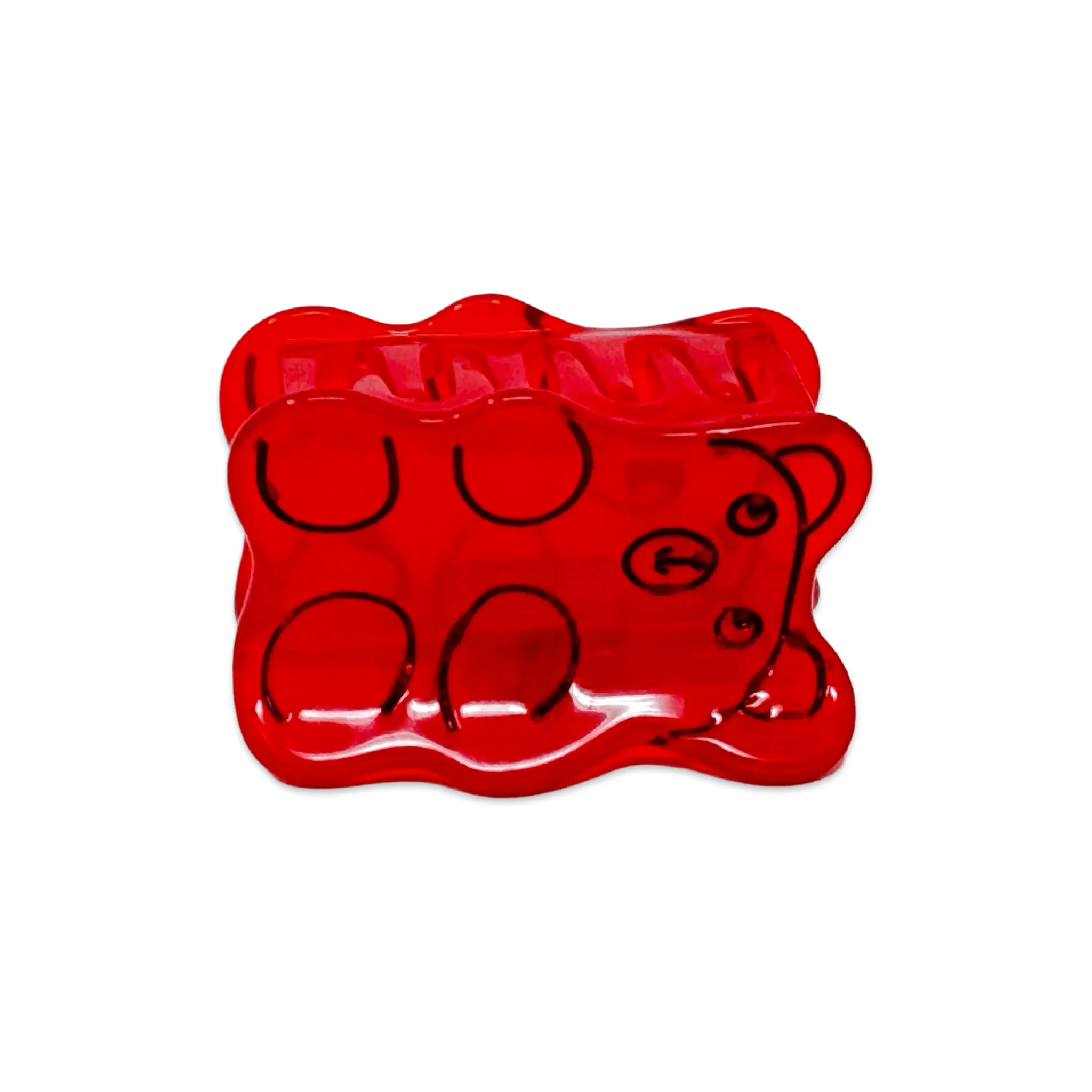 Mini Red Gummy Bear Hair Claw Clip