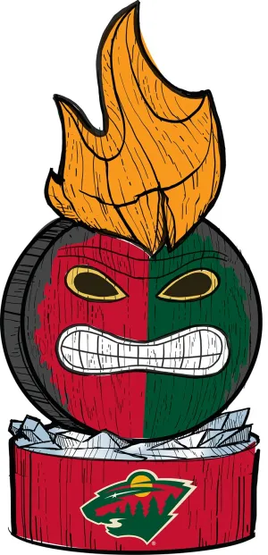 Minnesota Wild, Lit Team Ball Statue,84g4363fb