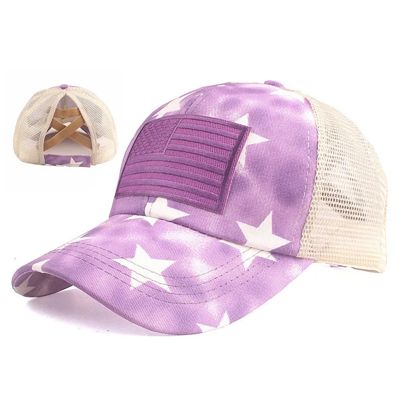 NATIONAL FLAG EMBROIDERED BASEBALL CAP
