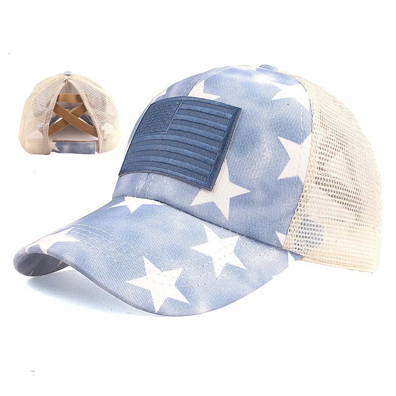 NATIONAL FLAG EMBROIDERED BASEBALL CAP