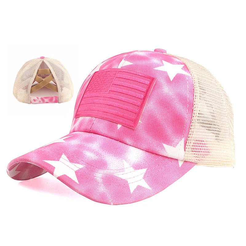 NATIONAL FLAG EMBROIDERED BASEBALL CAP