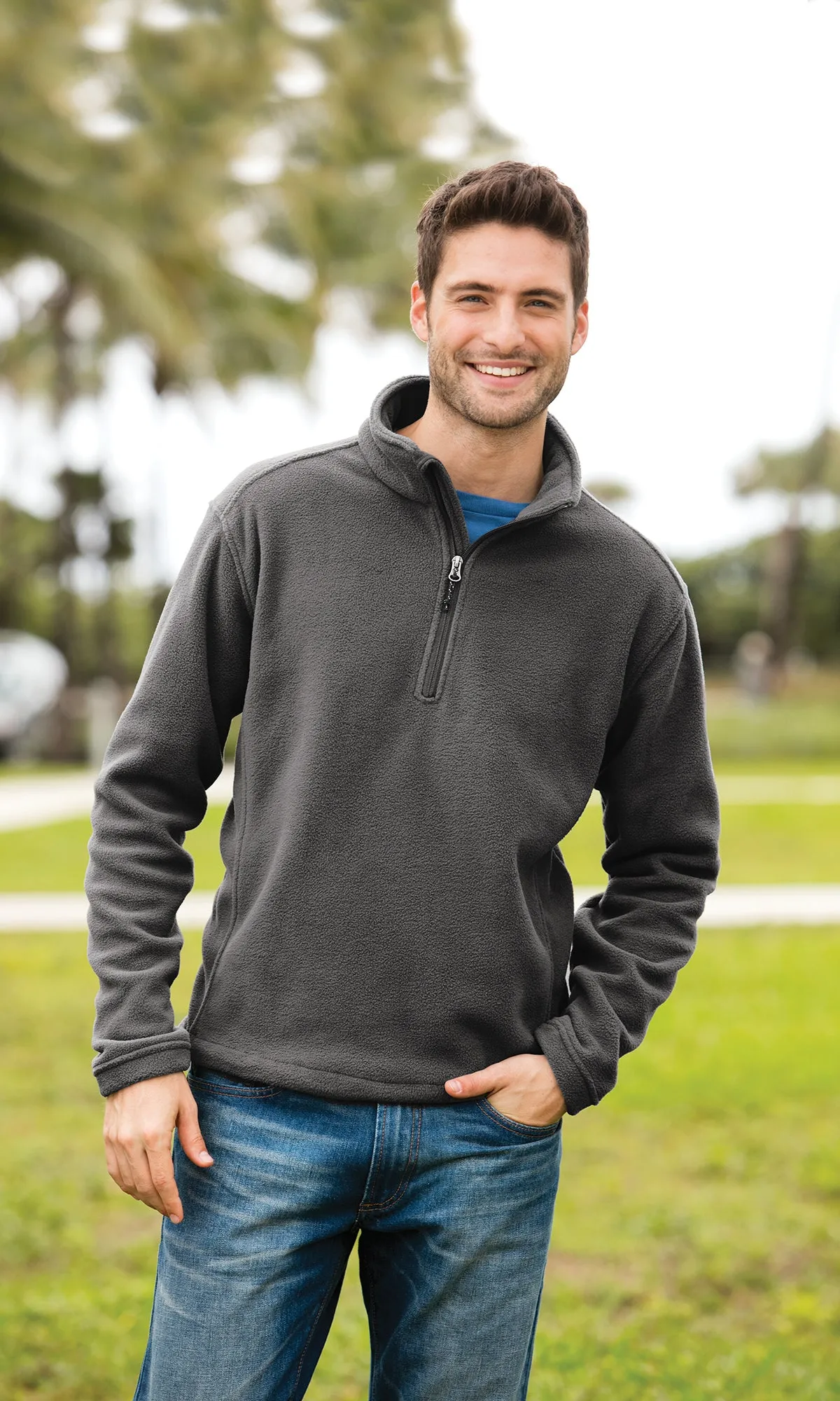 National Panhellenic Conference Quarter Zip Fleece Pullover