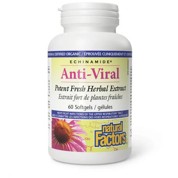Natural Factors Echinamide Anti-Viral Potent Fresh Herbal Extract