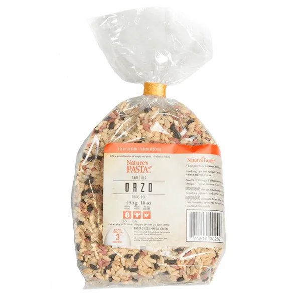 Nature's Farm Four Vegetables Orzo 454 grams