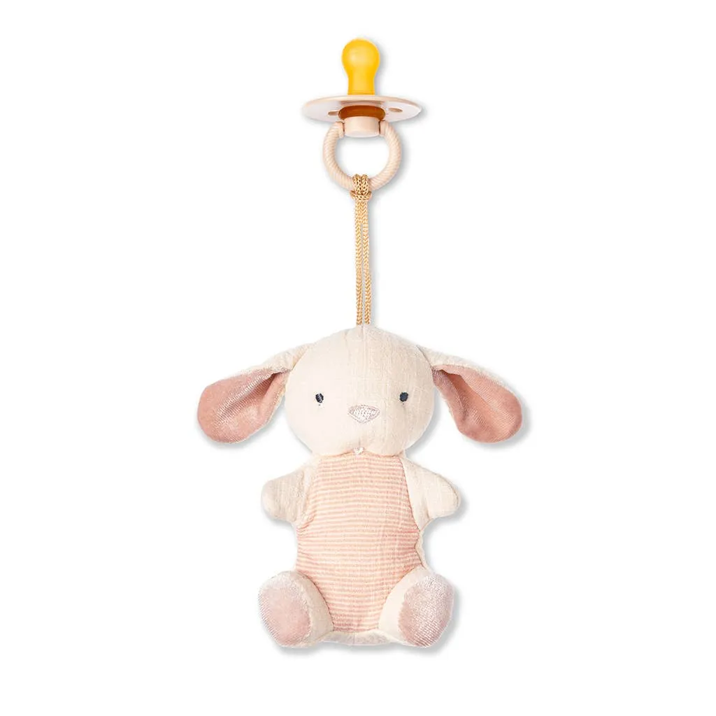 *NEW OPTIONS* Bitzy Pal Natural Rubber Pacifier & Plush