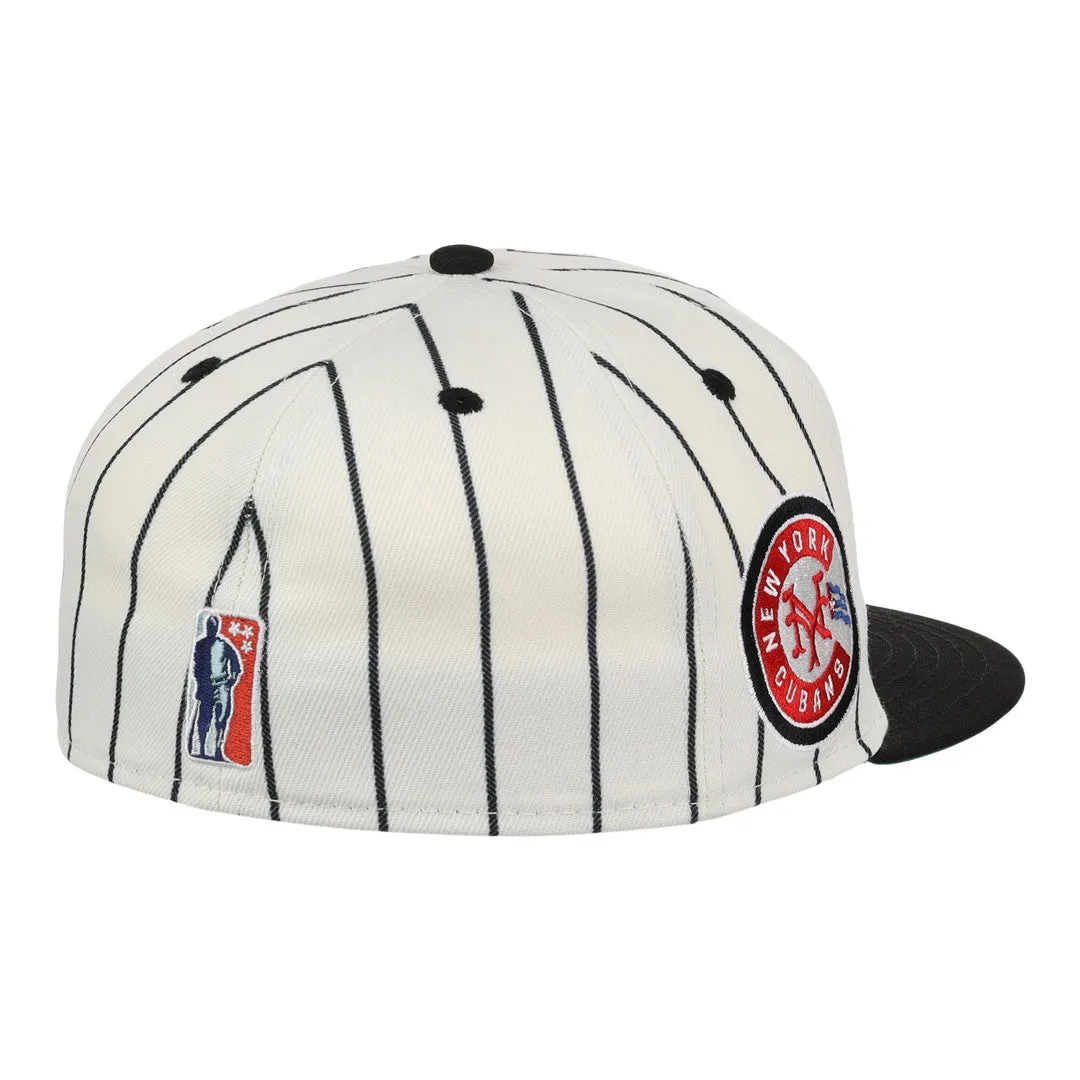 New York Cubans NLB Pinstripe Fitted Ballcap