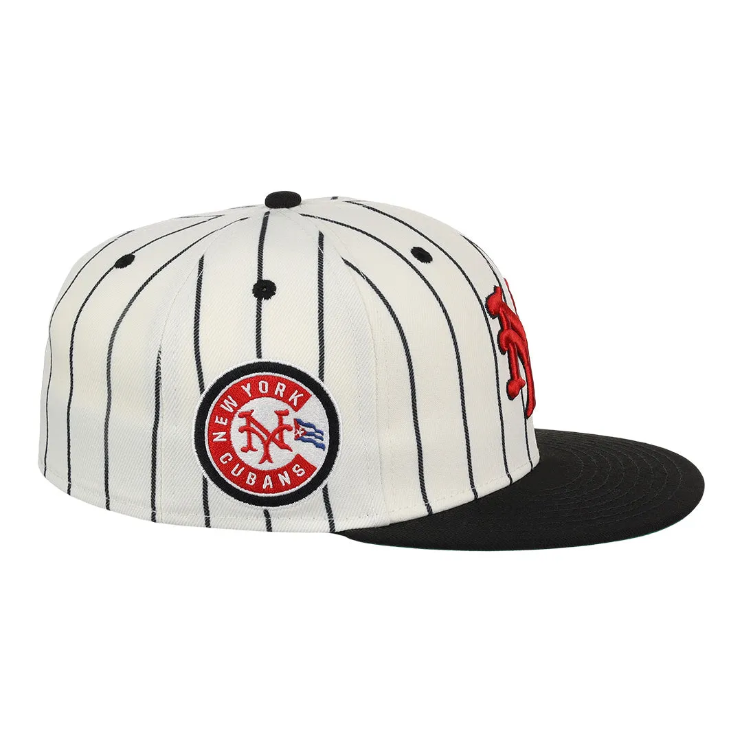 New York Cubans NLB Pinstripe Fitted Ballcap