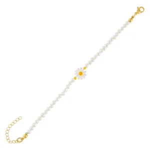 Pastel Daisy Beaded Bracelet