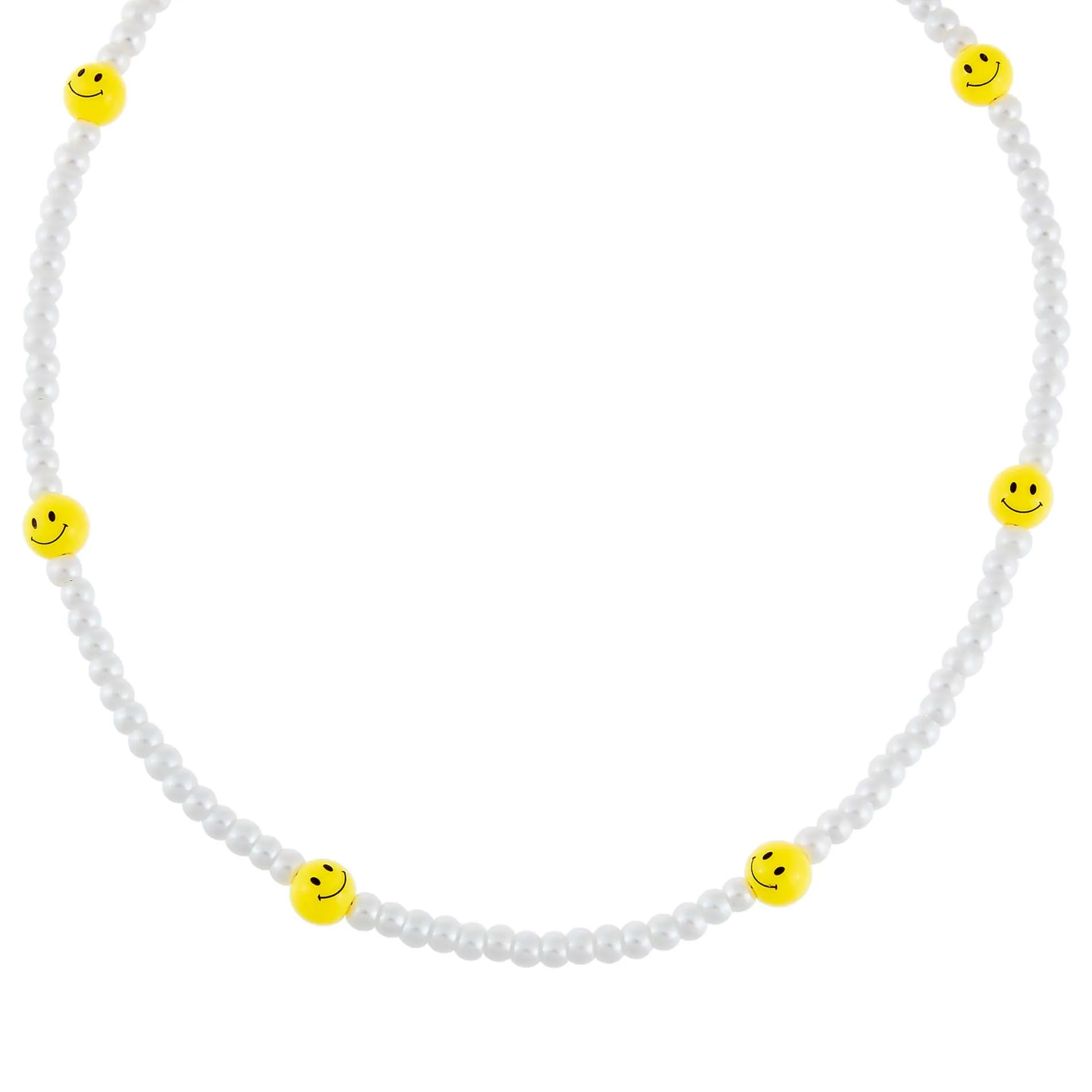 Pearl Smiley Face Necklace