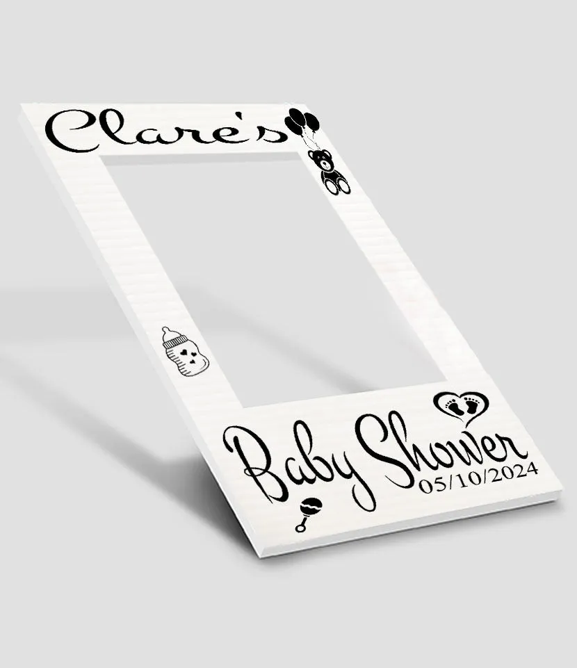 Personalised Baby Shower Selfie Frame