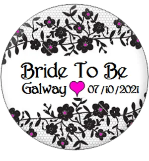 Personalised Bride to Be Hen Party Badge