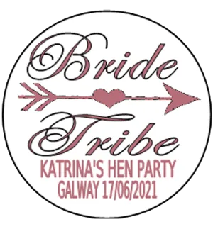 Personalised Bride Tribe Hen Party Badge