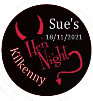 Personalised Devil Hen Party Badge