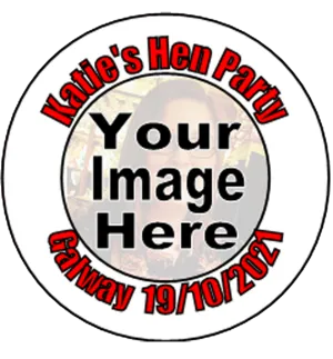 Personalised Hen Party Badge with Pic