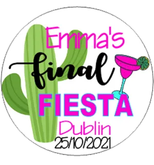Personalised Hen Party Final Fiesta Badge