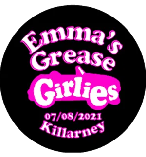 Personalised Hen Party Grease Theme Badge