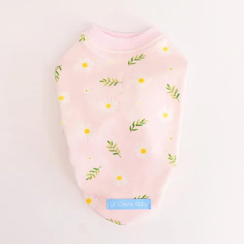 Pink Daisy Sleeveless Dog Top