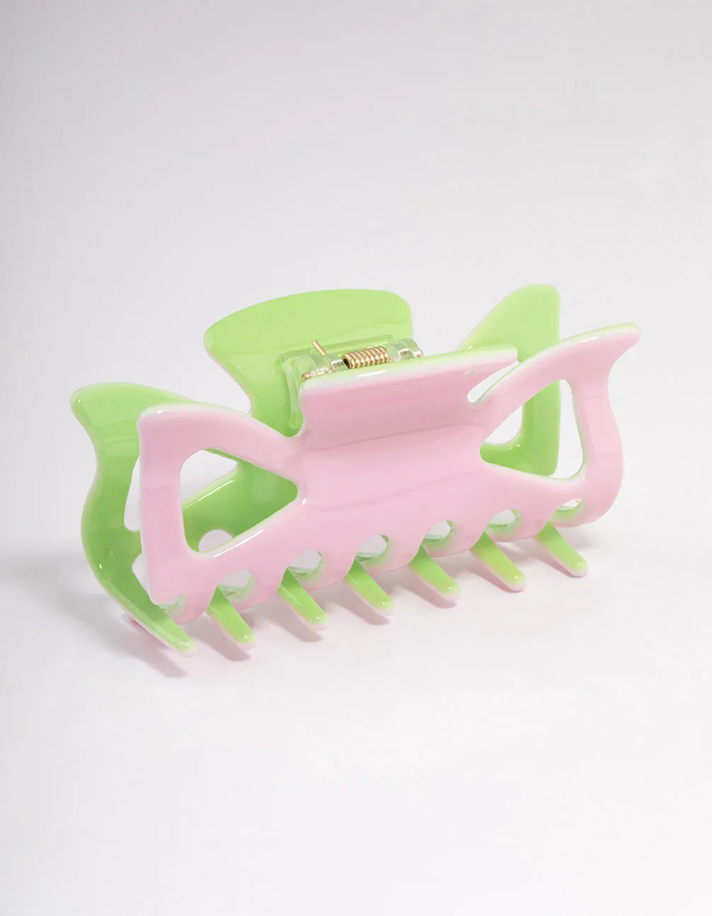 Plastic Contrast Coloured Claw Clip