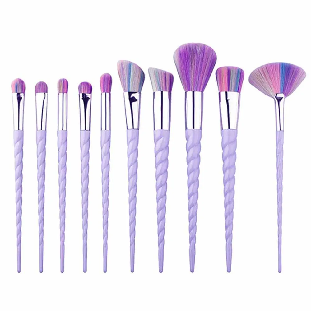 Playful Unicorn 10 Ps Makeup Brush Set