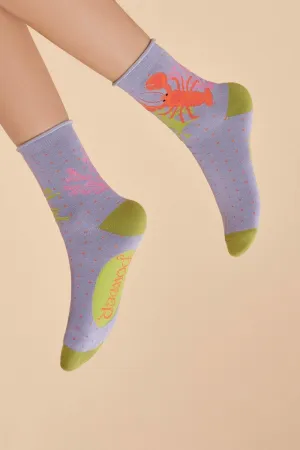 Powder Lobster Buddies Socks - Lilac