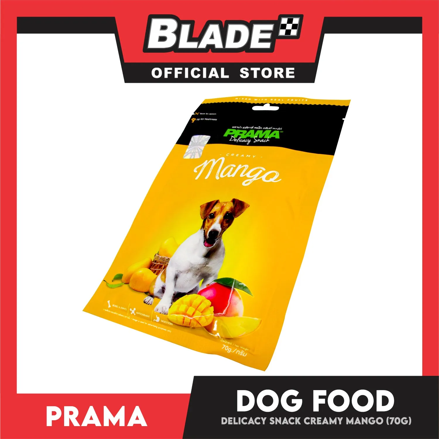 Prama Delicacy Snack Creamy Mango 70g Dog Treats