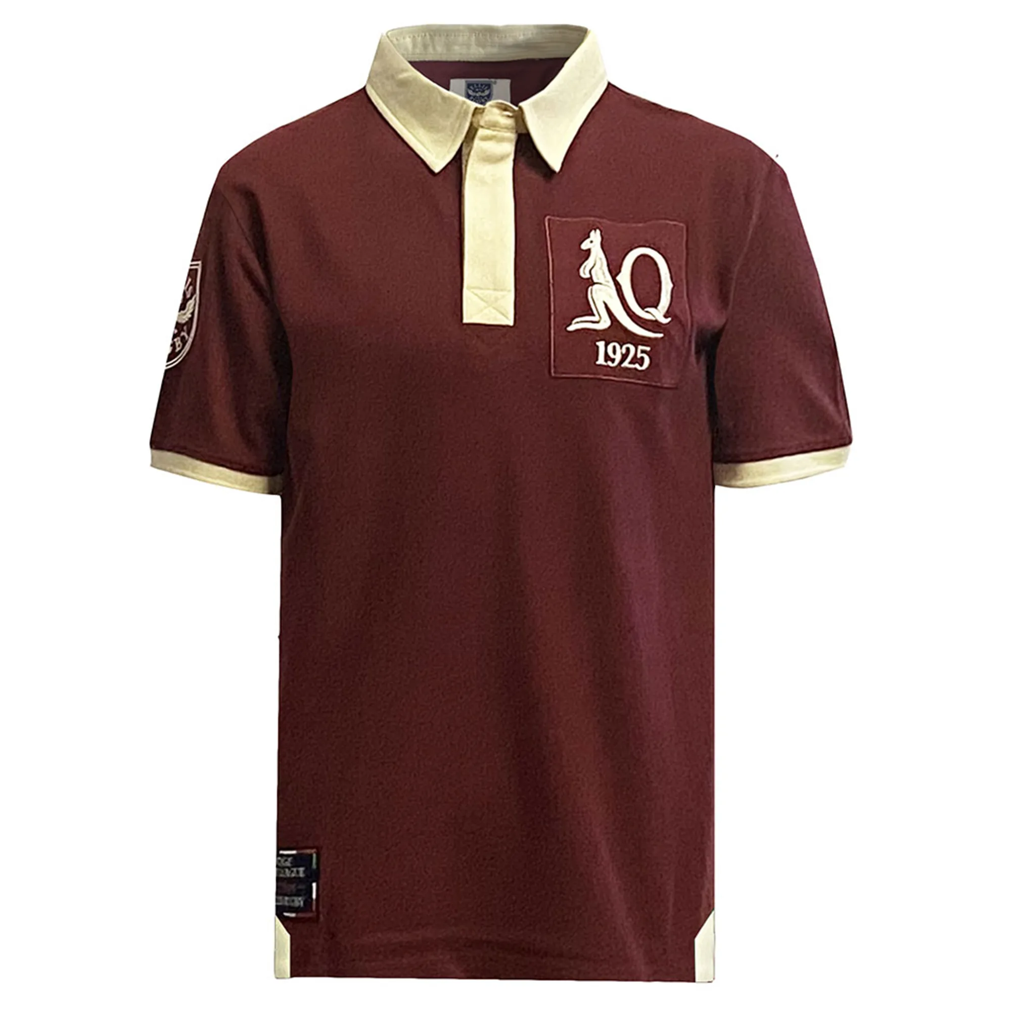 Queensland 1925 Vintage Rugby League Polo by Ellis Rugby