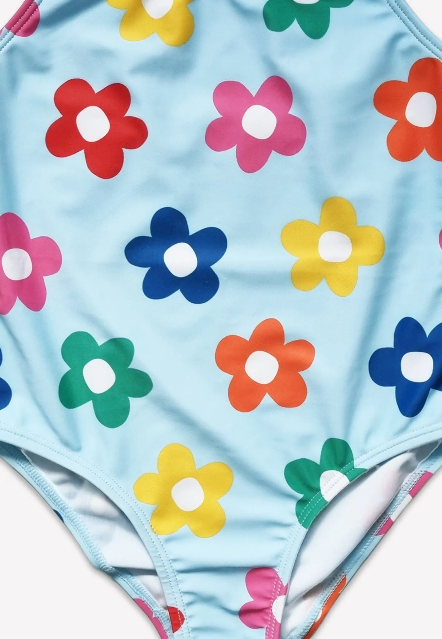 Rainbow Bloom Print Kids' Swimsuit