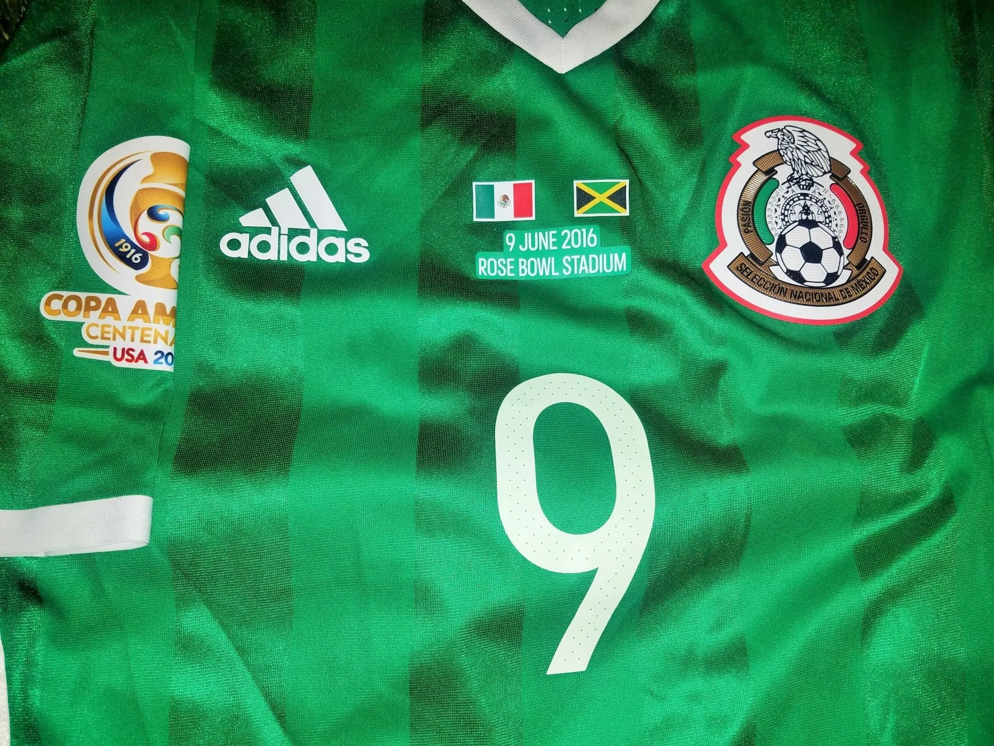 Raul Jimenez Mexico COPA AMERICA 2016 MATCH ISSUED Jersey Camiseta Shirt M