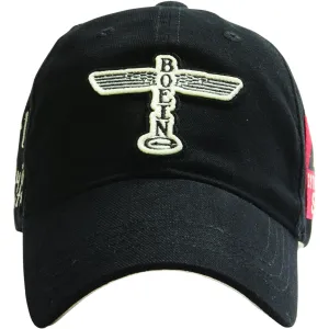 Red Canoe B-17 Flying Fortress Ball Cap Black
