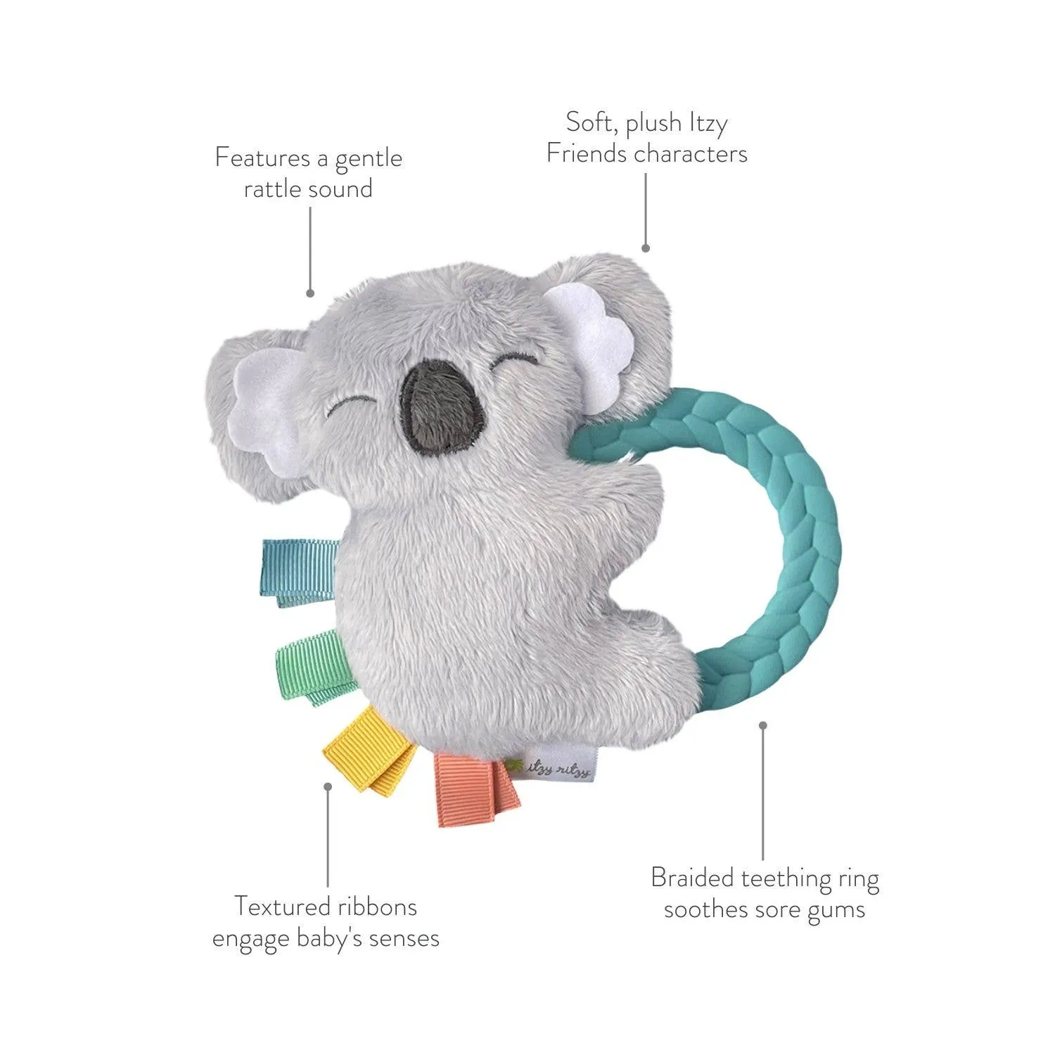 Ritzy Rattle Pal™ Plush Rattle Pal with Teether: